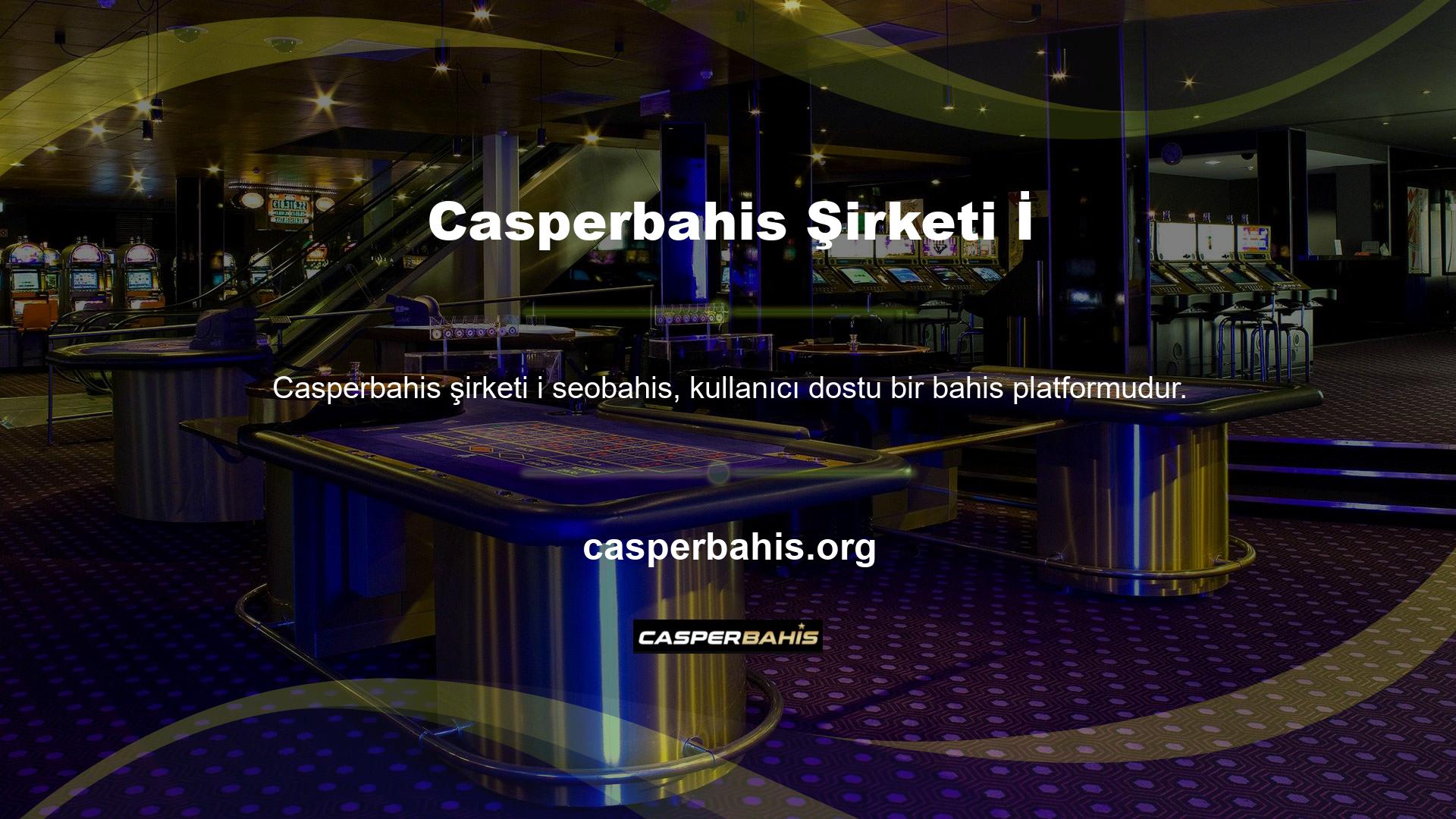 Bu nedenle Casperbahis online bahis sitesi detaylı ödeme teknolojisine sahip bir sisteme entegre edilmiştir