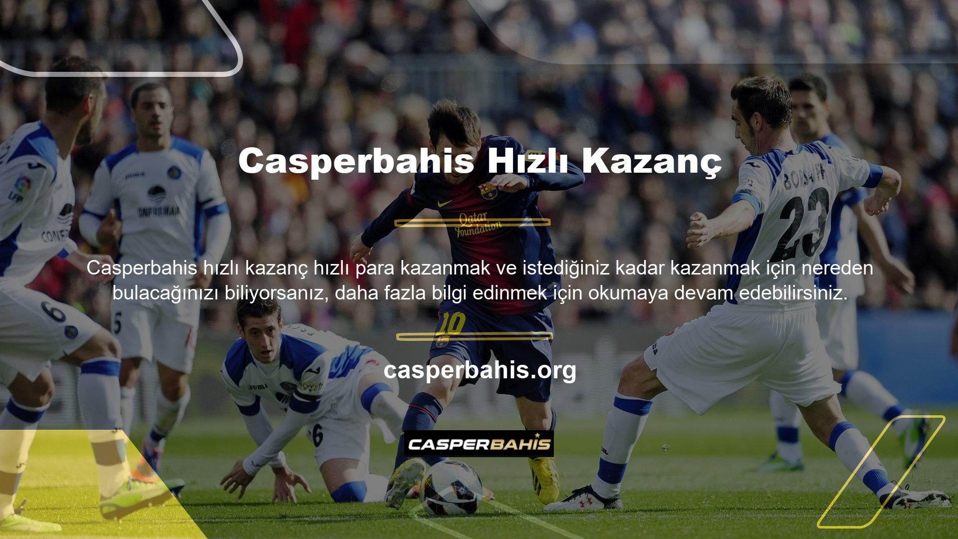 Türkiye'nin en iyi sitelerinden biri olan Casperbahis sanal bahisler yerleştirebilirsiniz